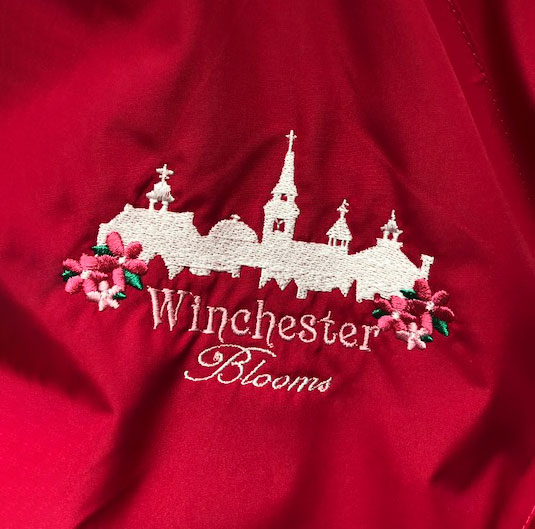 Winchester Blooms embroidery
